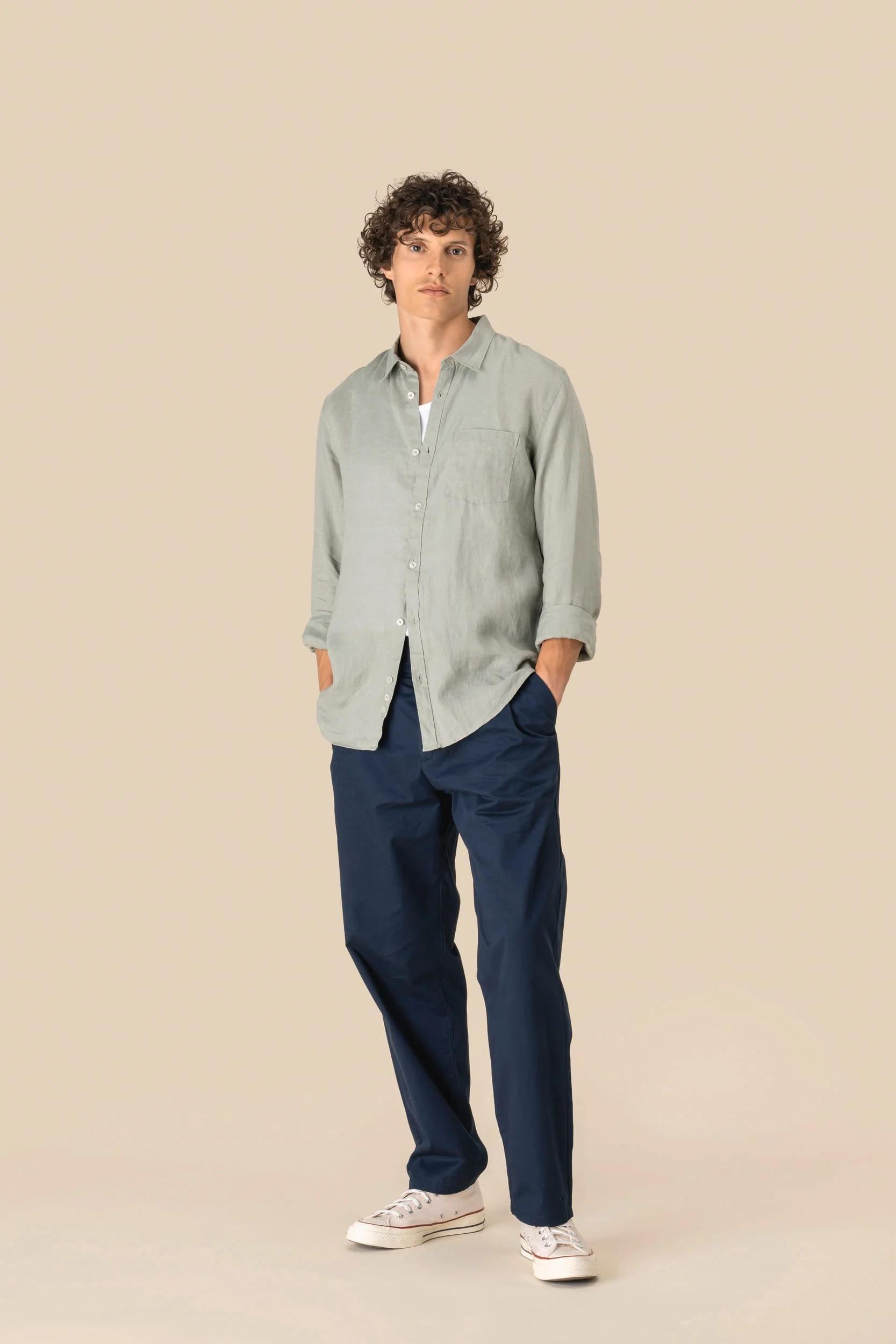 SP504 - Chemise en lin homme – Image 2