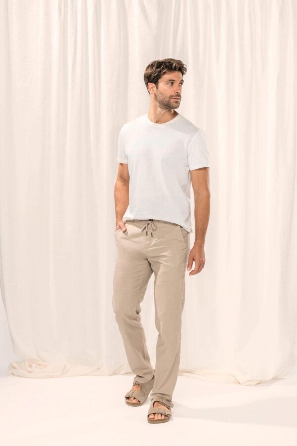 SP708 - Pantalon écoresponsable en lin et coton bio homme – Image 4