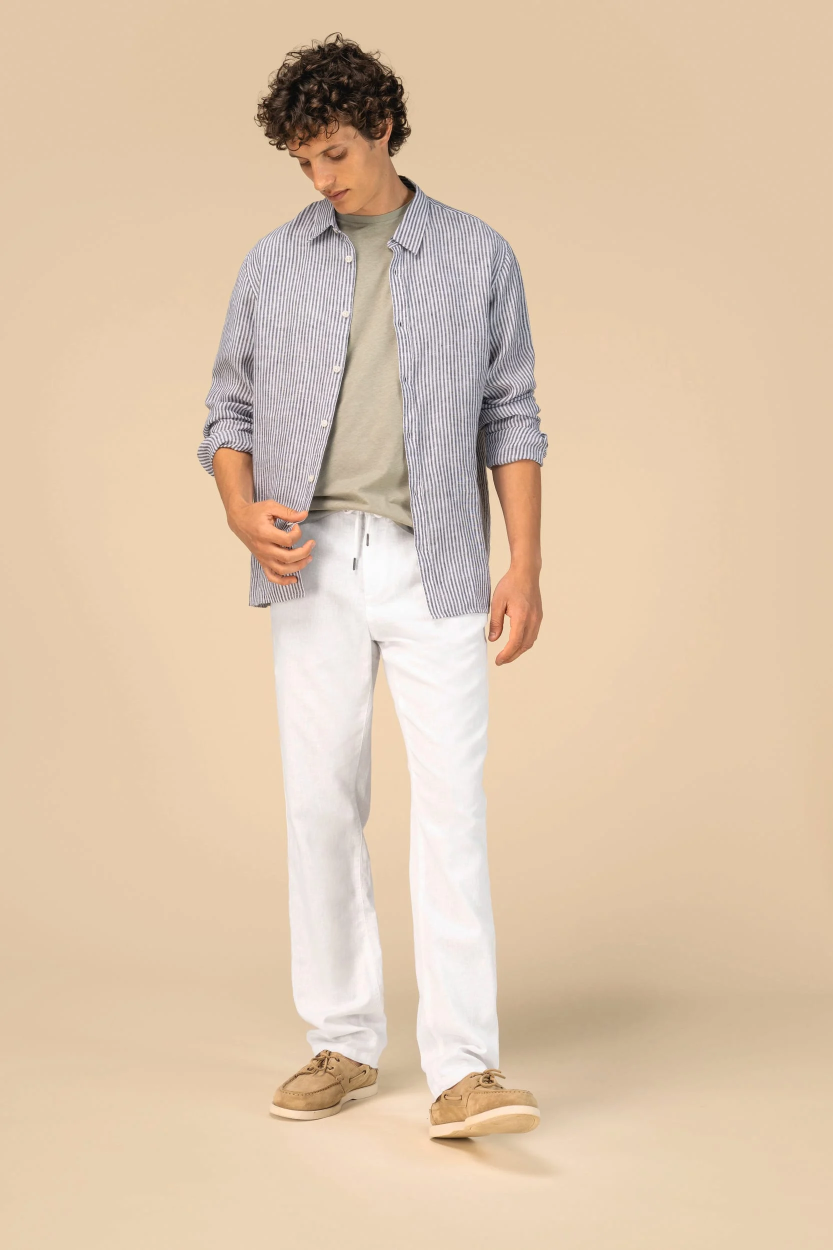 SP708 - Pantalon écoresponsable en lin et coton bio homme – Image 8