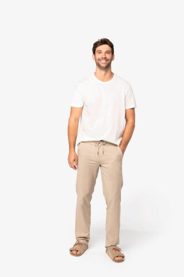 SP708 - Pantalon écoresponsable en lin et coton bio homme – Image 2