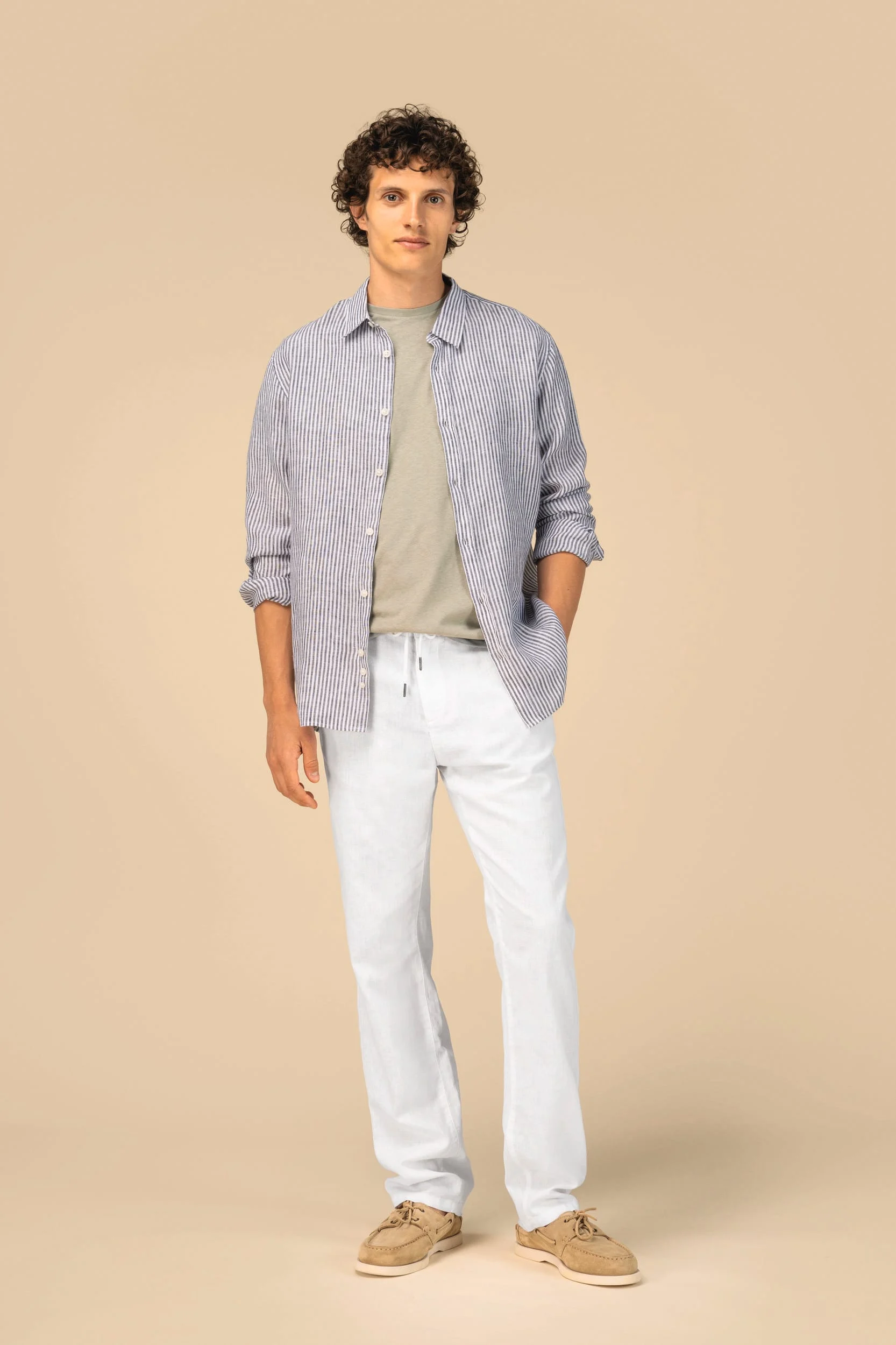 SP708 - Pantalon écoresponsable en lin et coton bio homme – Image 7