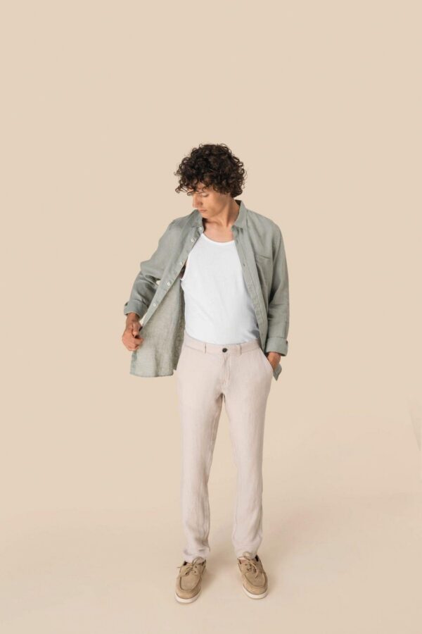 SP710 - Pantalon en lin homme – Image 3