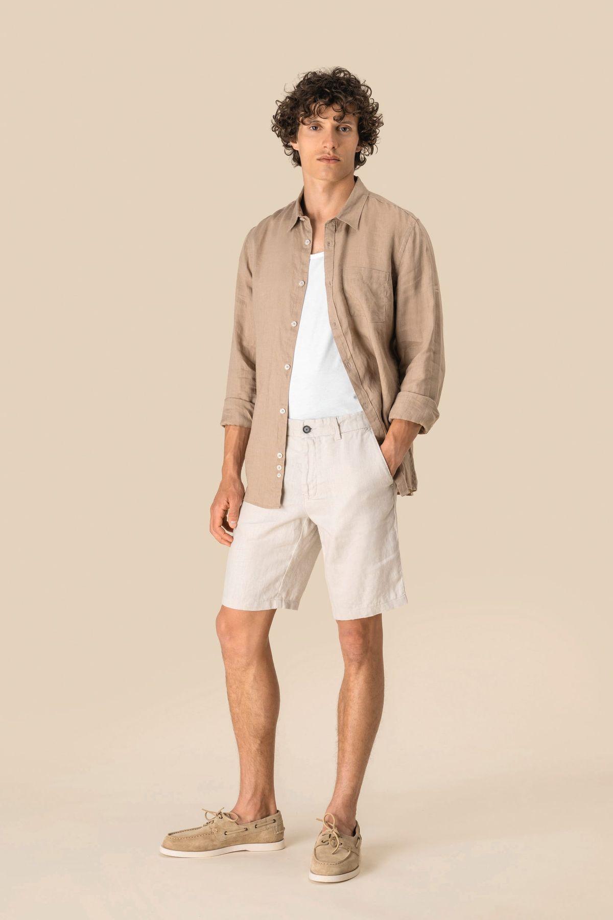 SP711 - Bermuda en lin homme – Image 4