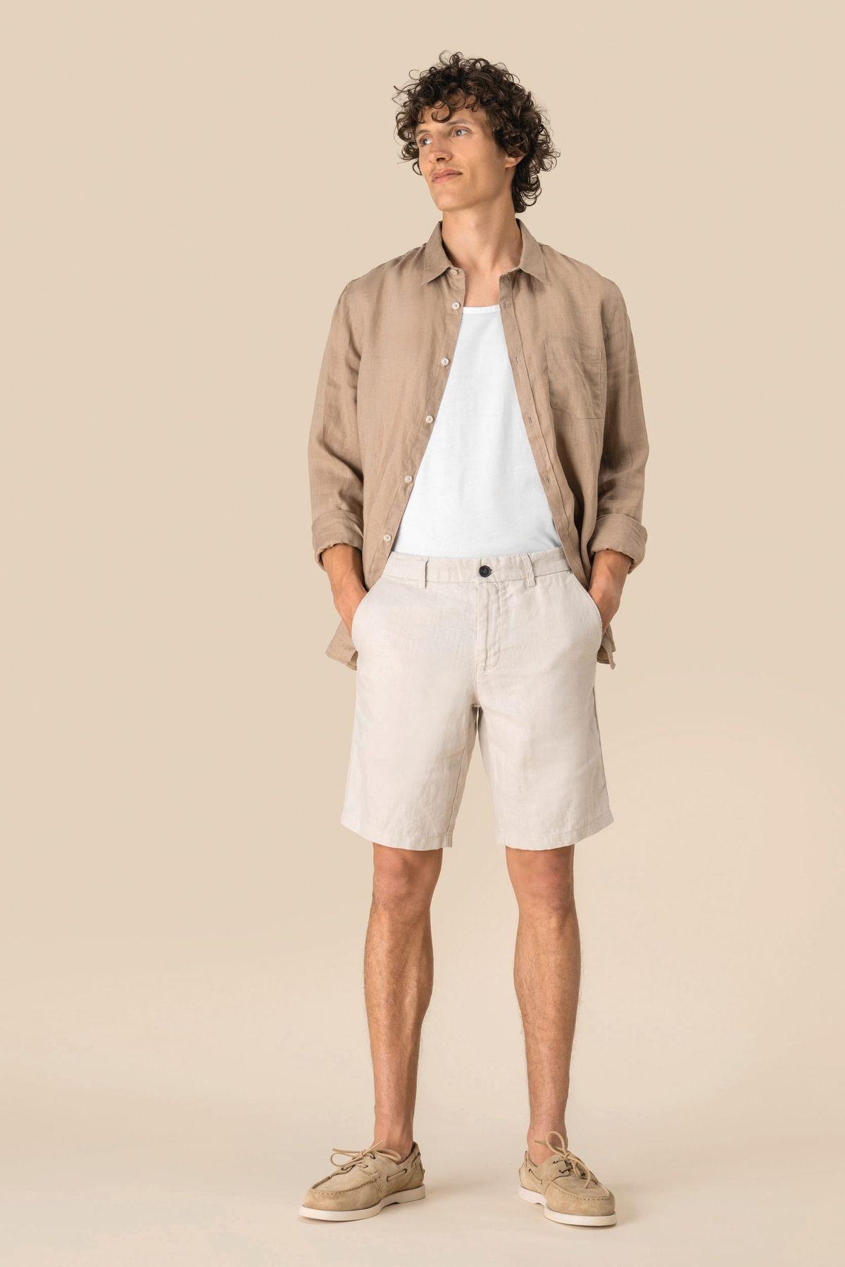 SP711 - Bermuda en lin homme – Image 2
