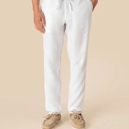 SP732 - Pantalon délavé en lin homme