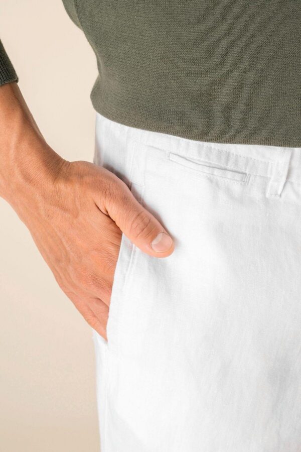 SP732 - Pantalon délavé en lin homme – Image 7