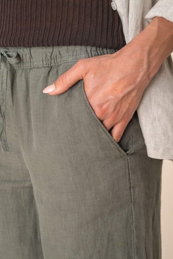 SP733 - Pantalon délavé en lin femme – Image 8