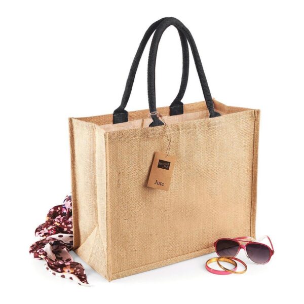W407 - Sac shopping classique en jute – Image 2