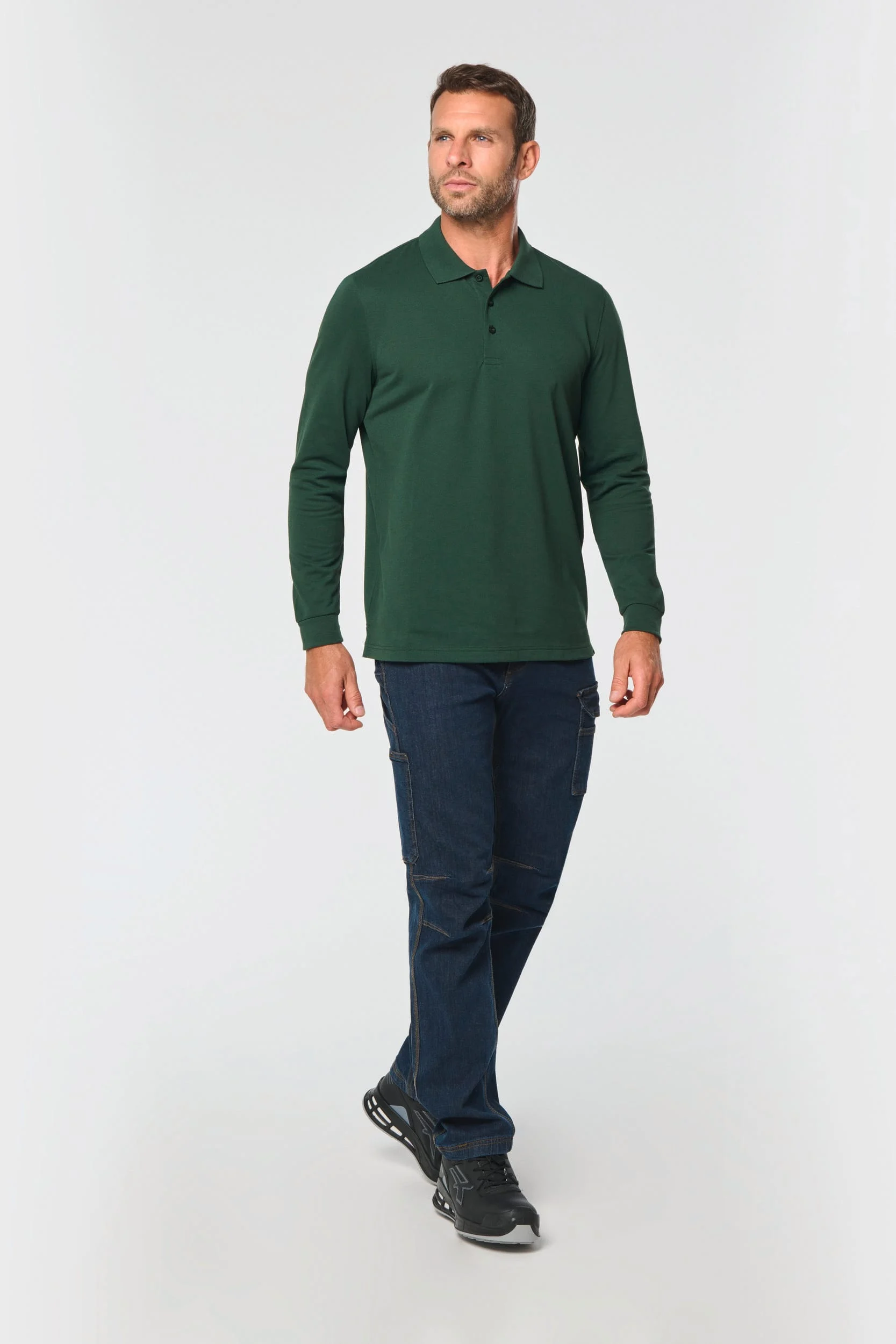 WK276 - Polo manches longues homme – Image 3