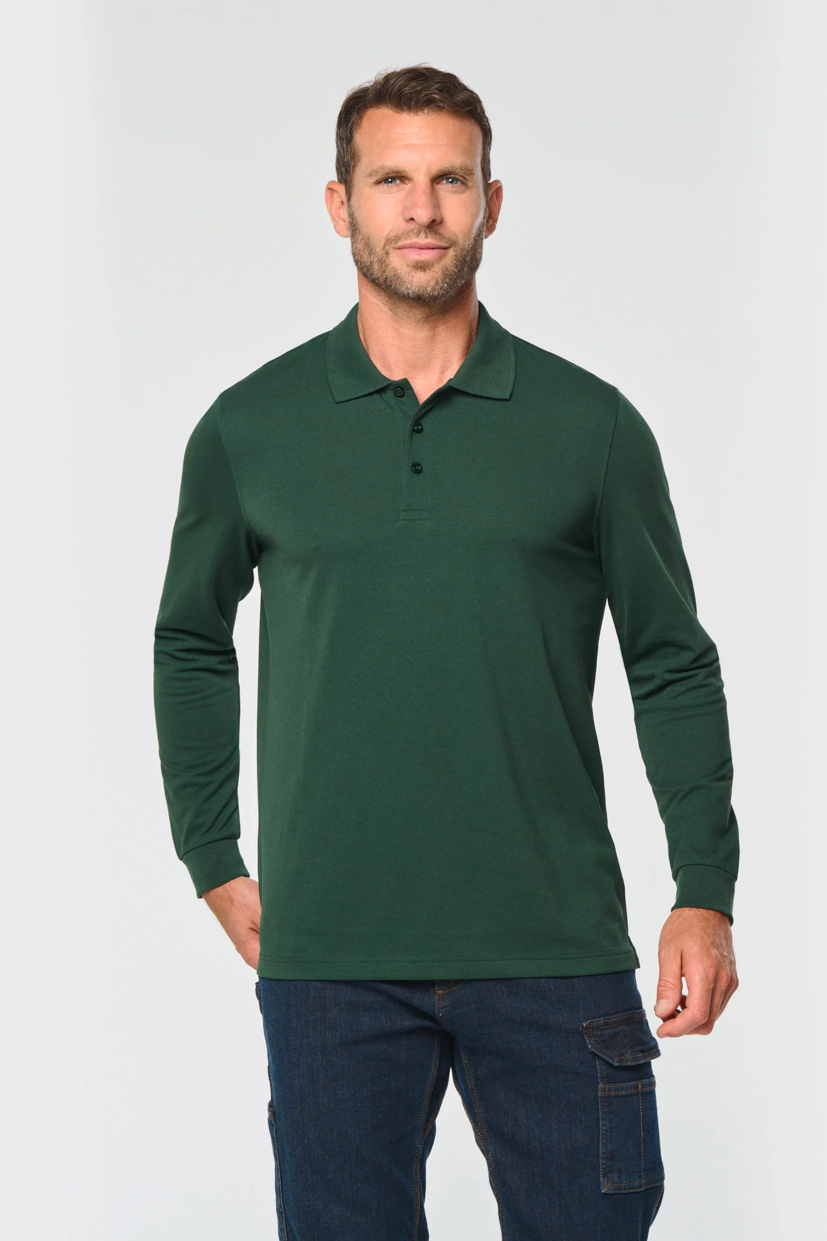 WK276 - Polo manches longues homme