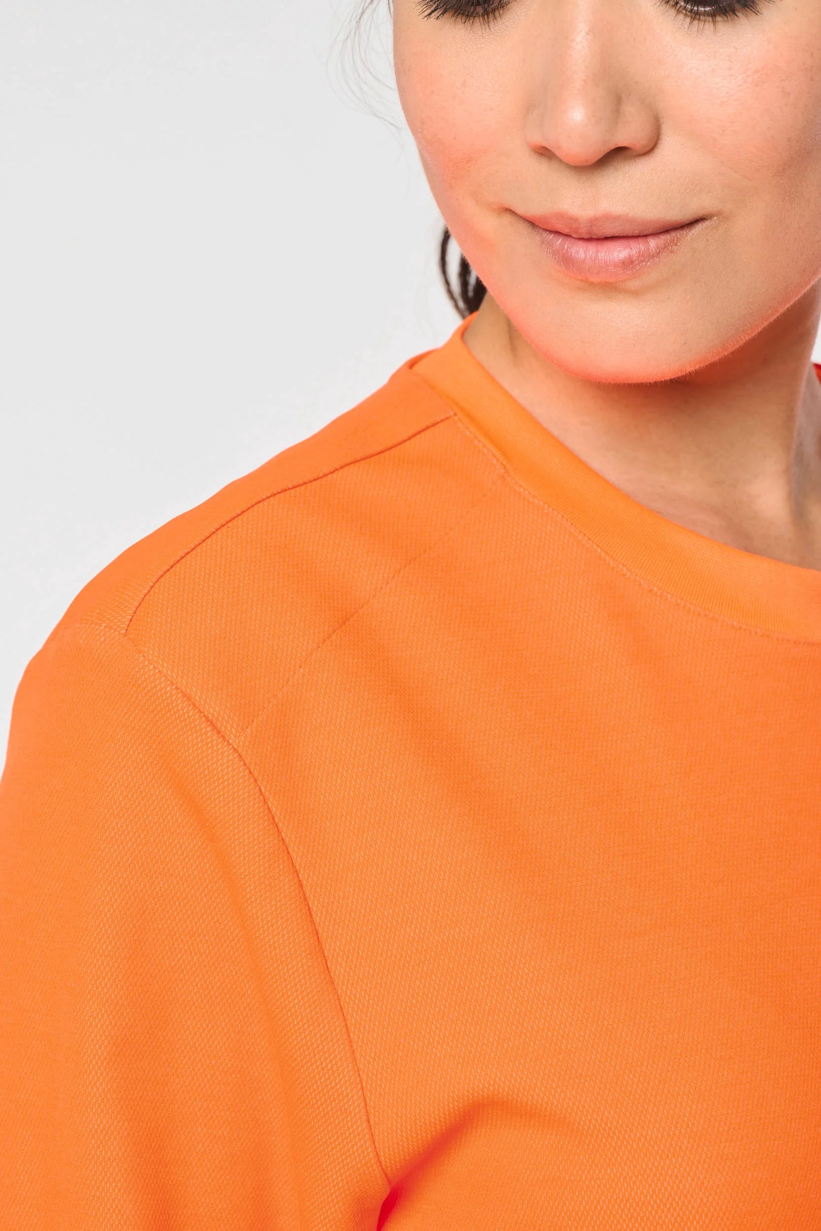 WK318 - T-shirt unisexe écoresponsable manches longues coton/polyester – Image 5