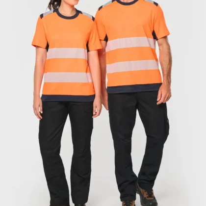 WK360 - T-shirt de sécurité recyclé manches courtes unisexe