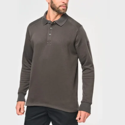 WK4000 - Sweat-shirt col polo homme