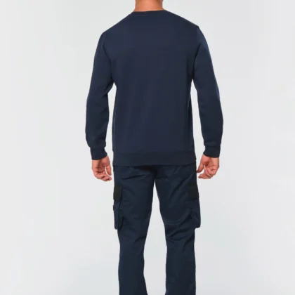 WK403 - Sweat-shirt Day To Day zip poche contrastée unisexe