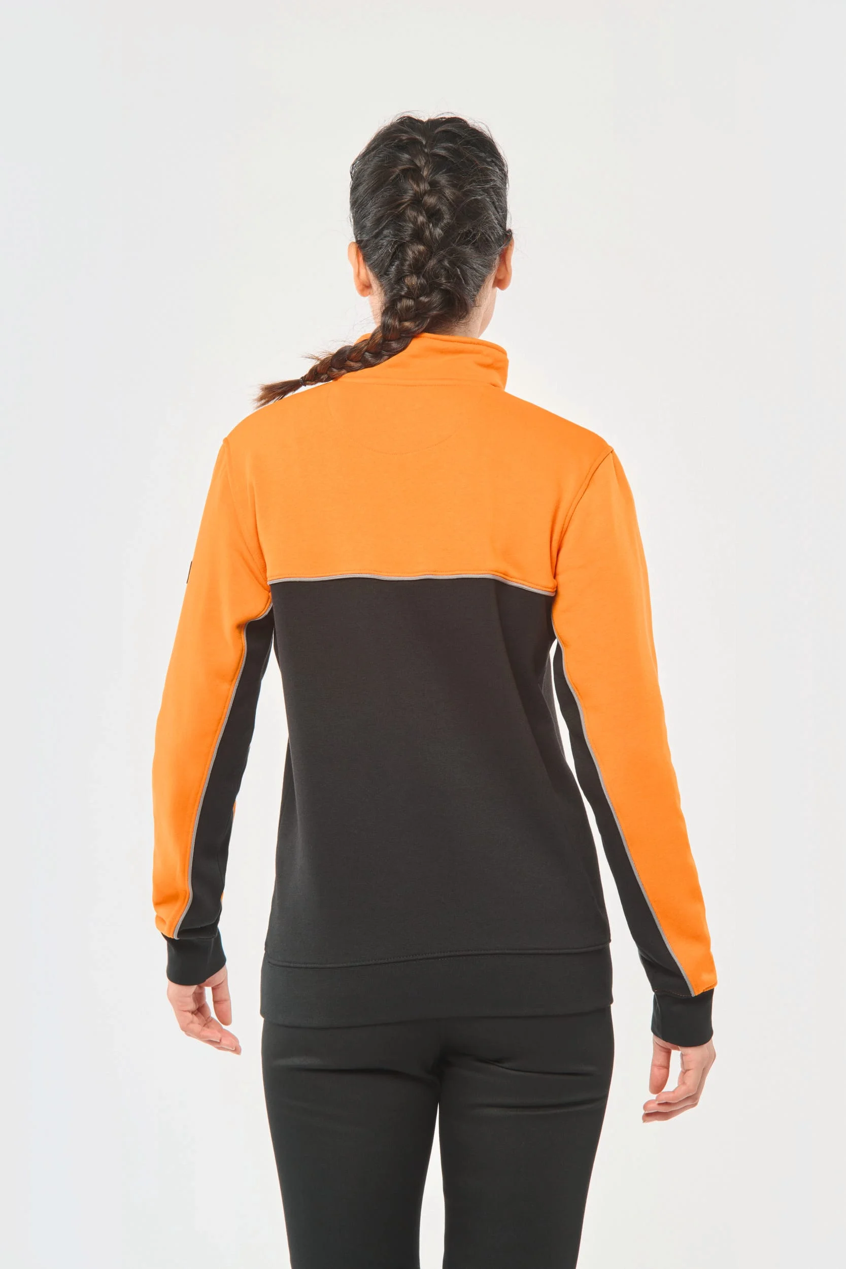 WK404 - Sweat-shirt écoresponsable col zippé unisexe – Image 6