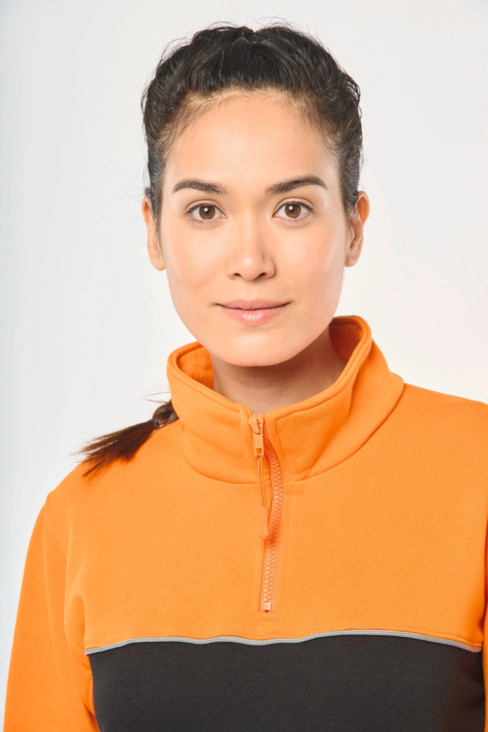 WK404 - Sweat-shirt écoresponsable col zippé unisexe – Image 8
