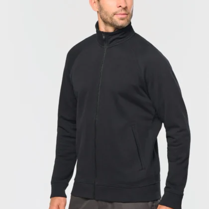 WK406 - Veste molleton coton manches raglan unisexe