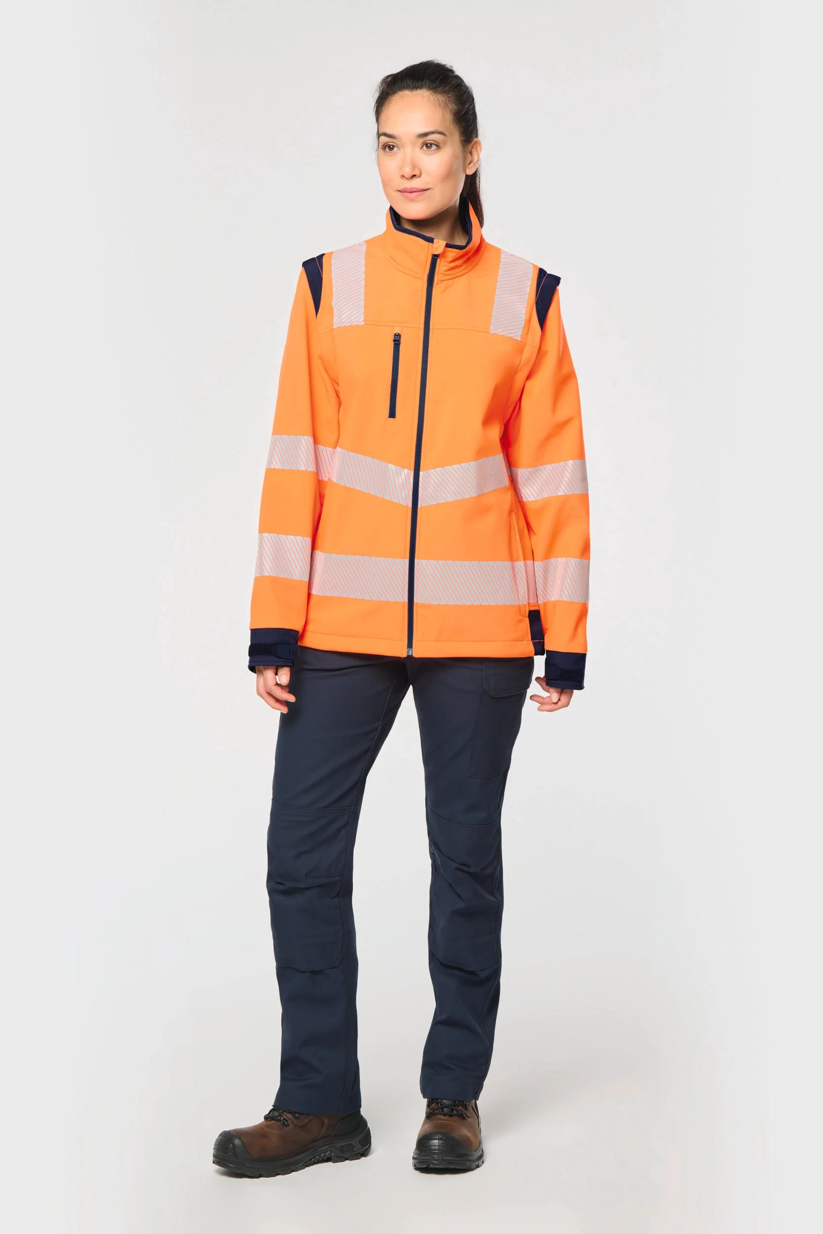 WK460 - Veste softshell de sécurité recyclée avec manches détachables unisexe – Image 4
