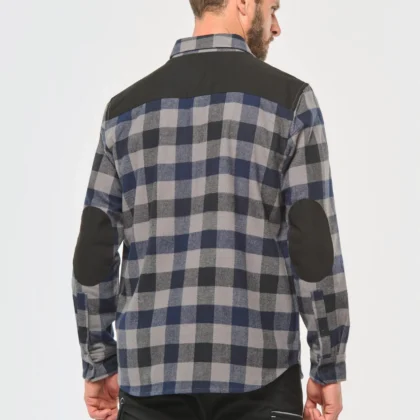 WK520 - Chemise à carreaux avec poches homme
