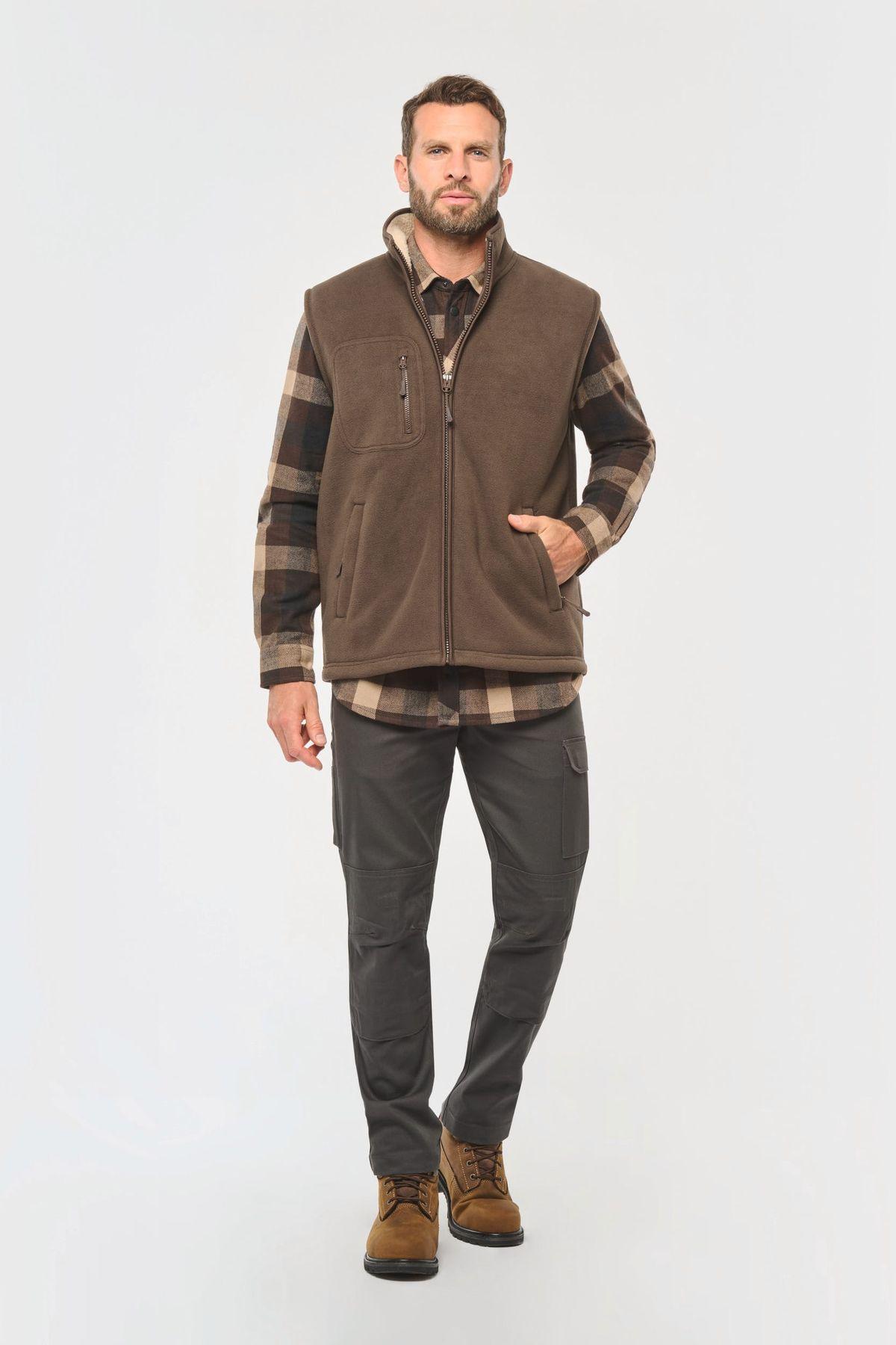 WK610 - Bodywarmer polaire avec intérieur sherpa unisexe – Image 6