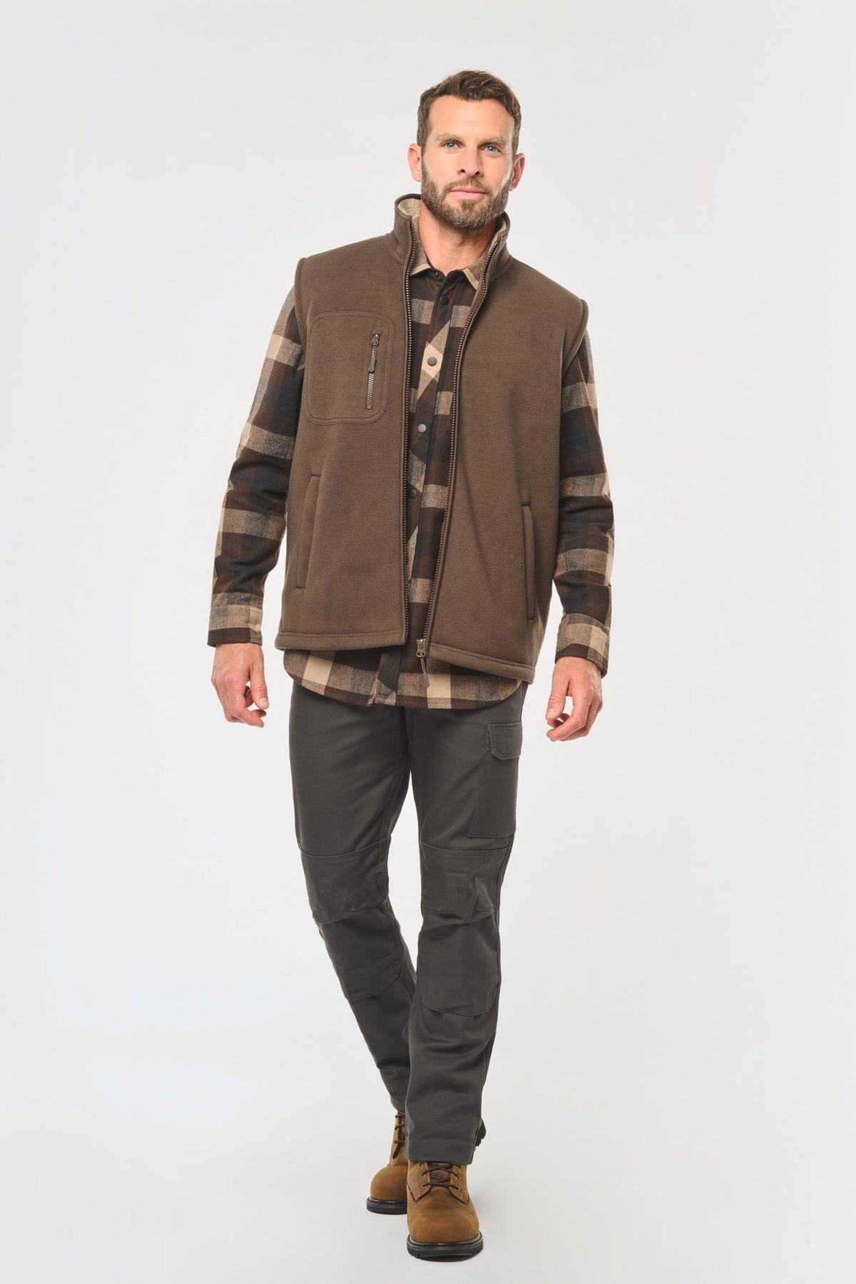 WK610 - Bodywarmer polaire avec intérieur sherpa unisexe – Image 5