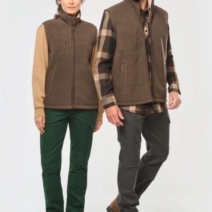 WK610 - Bodywarmer polaire avec intérieur sherpa unisexe