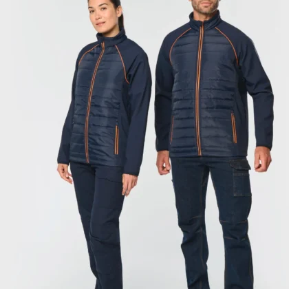 WK6147 - Veste Day To Day bi-matière unisexe