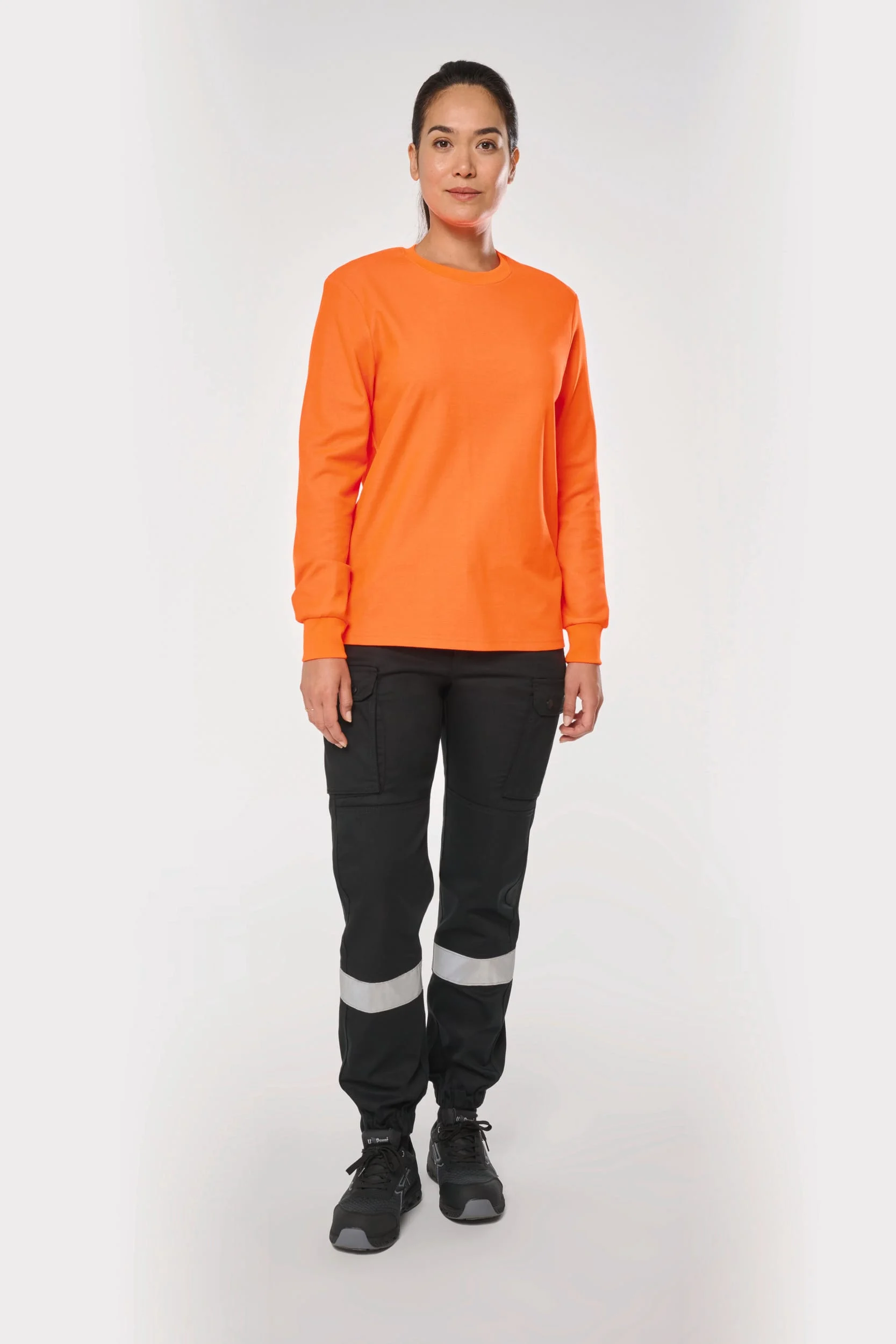 WK712 - Pantalon cargo unisexe avec bas élastiqué et bande réfléchissante – Image 10