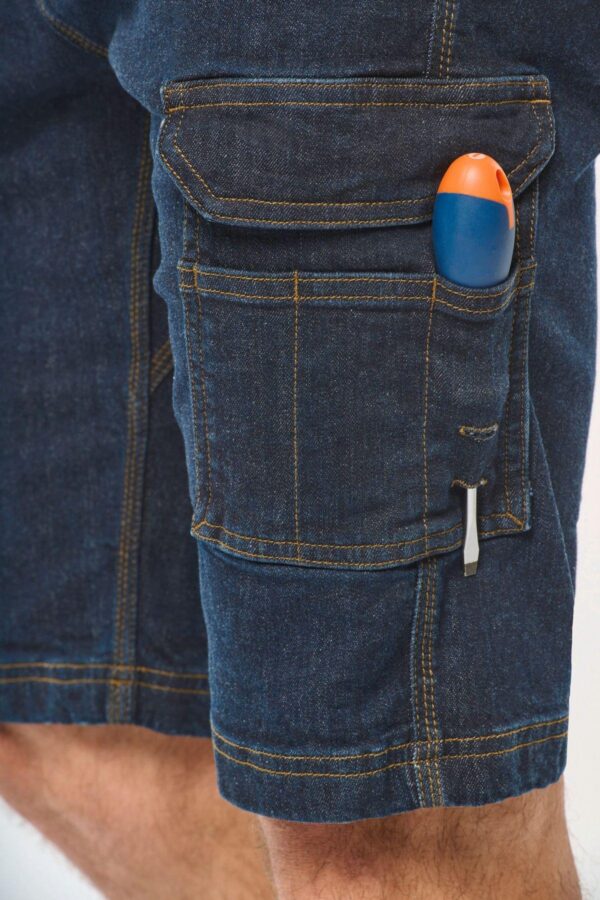 WK715 - Bermuda denim multipoches homme – Image 7