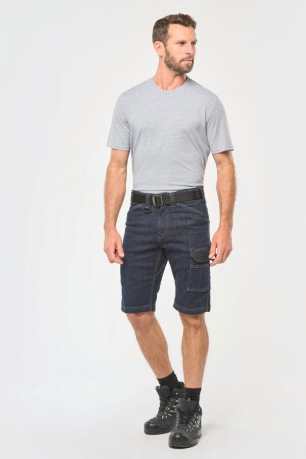 WK715 - Bermuda denim multipoches homme – Image 3