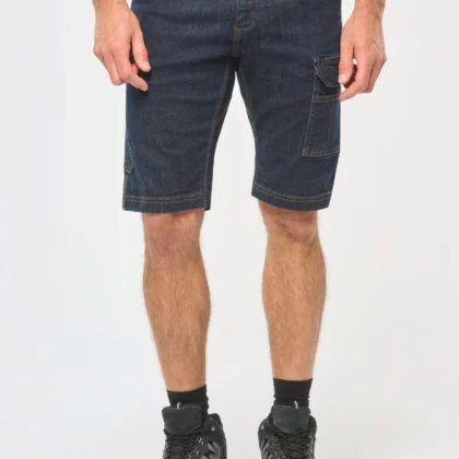 WK715 - Bermuda denim multipoches homme