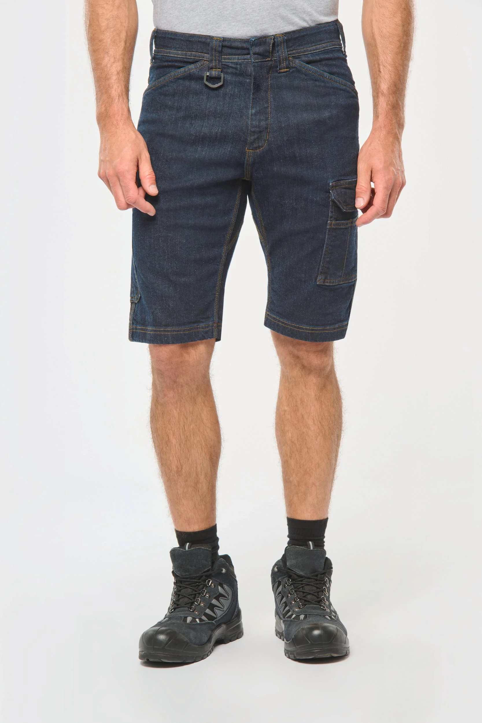 WK715 - Bermuda denim multipoches homme