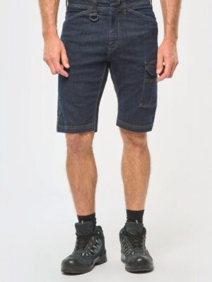 WK715 - Bermuda denim multipoches homme