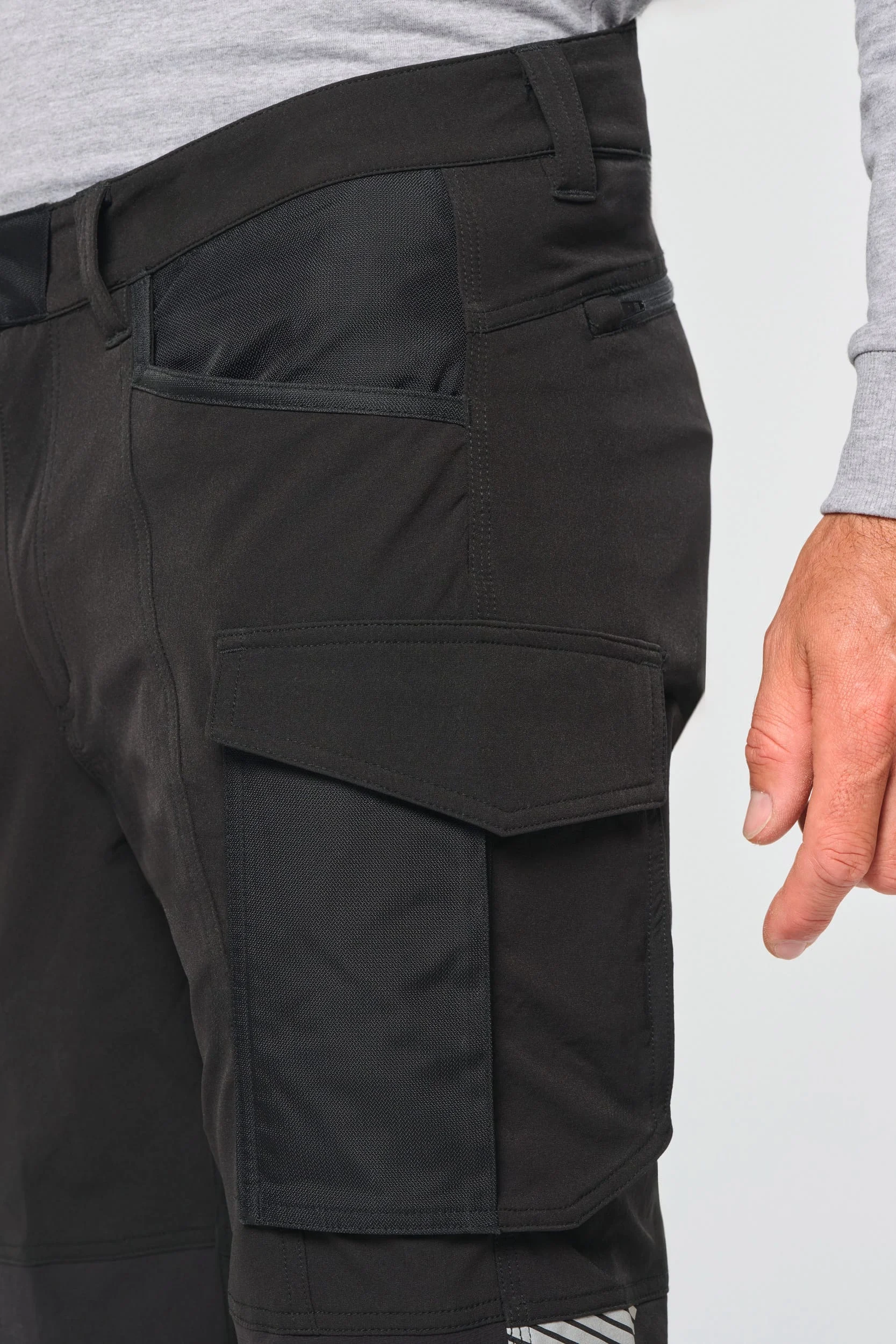 WK746 - Pantalon stretch recyclé multipoches unisexe – Image 13