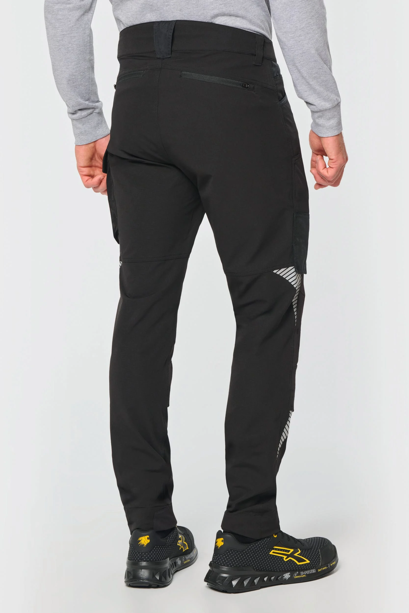 WK746 - Pantalon stretch recyclé multipoches unisexe – Image 2
