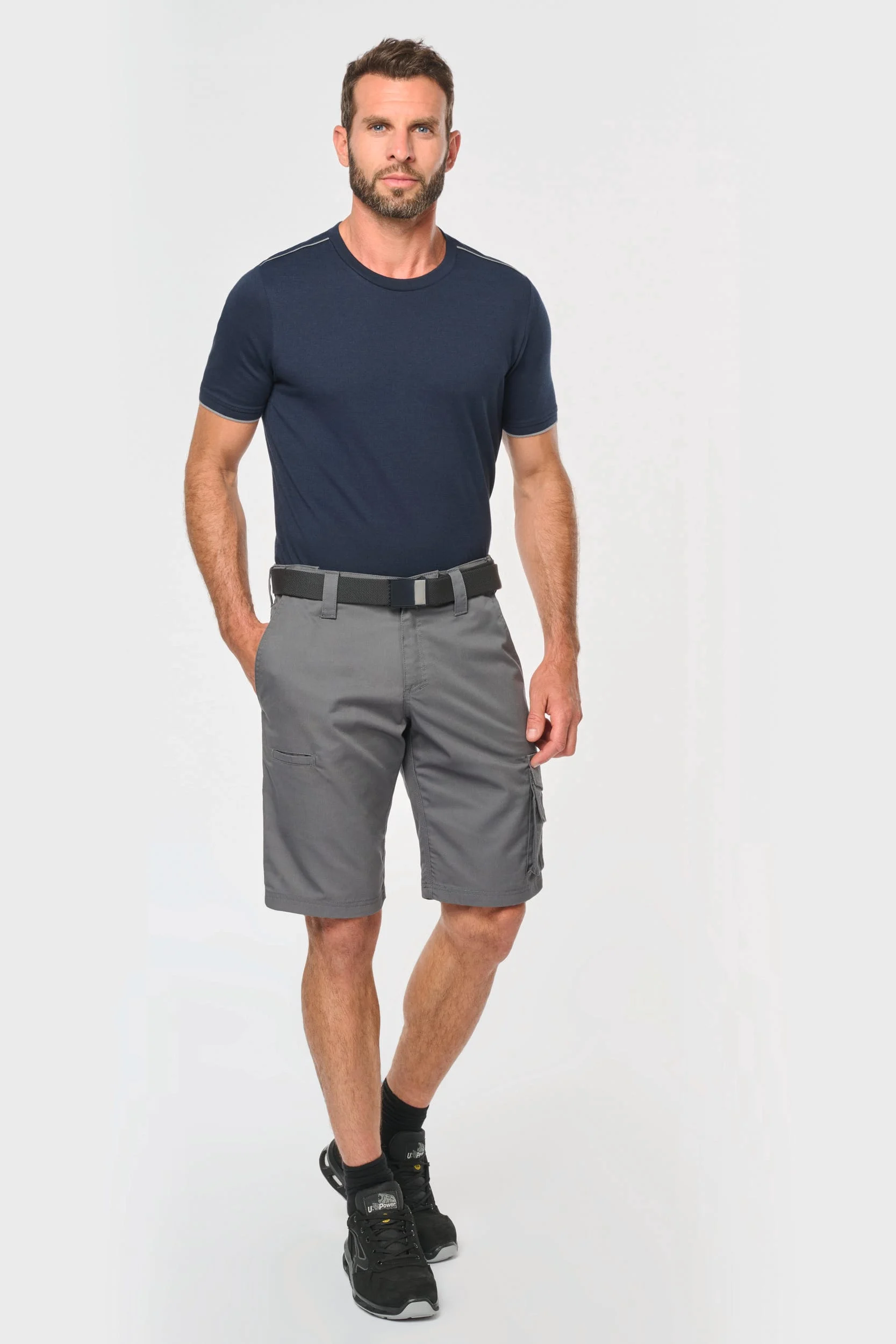 WK763 - Bermuda de travail multipoches homme – Image 4