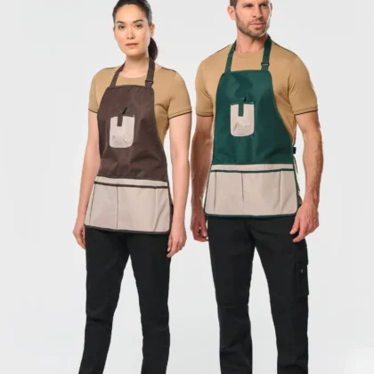 WK840 - Tablier de jardinier imperméable écoresponsable unisexe