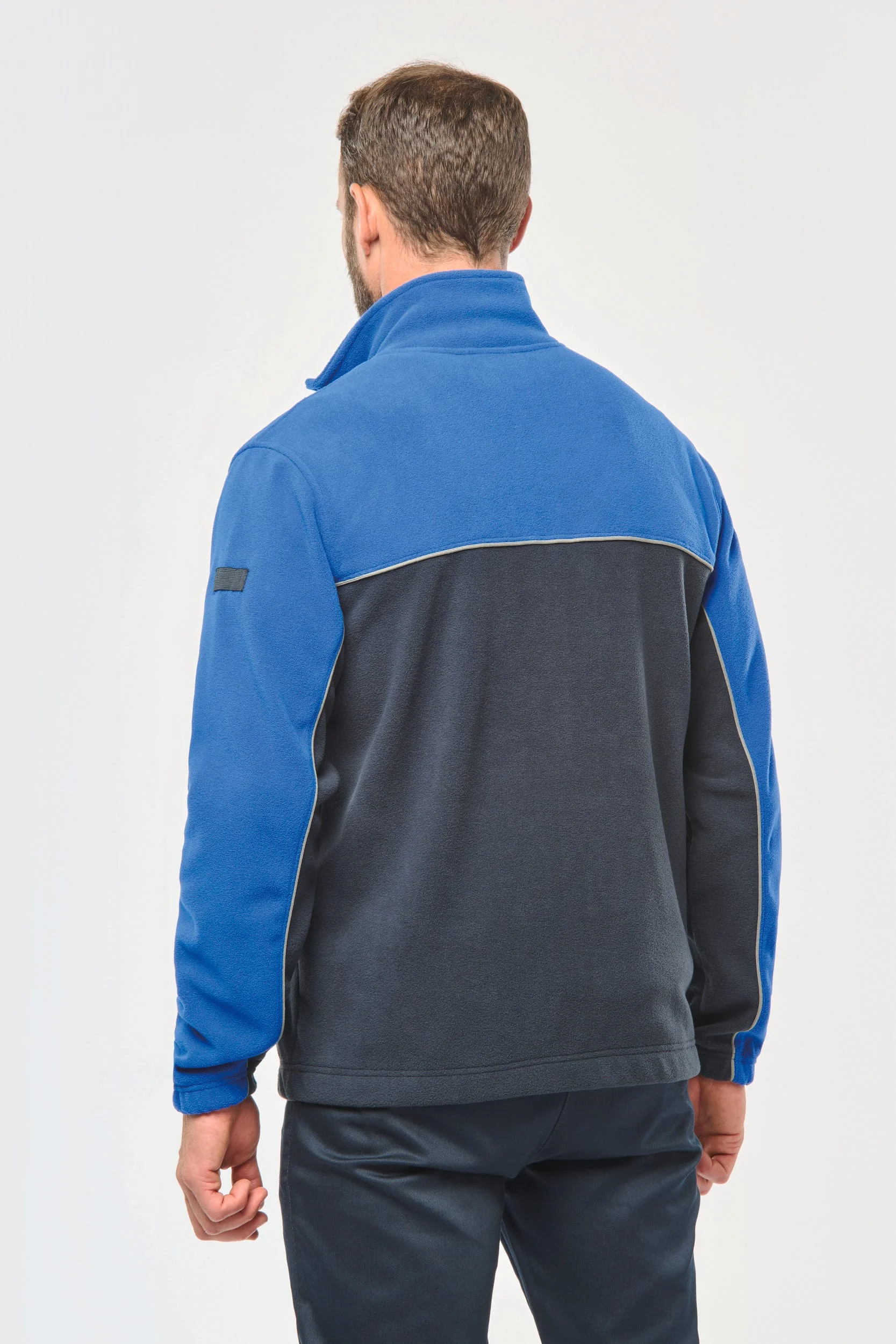WK904 - Veste micropolaire bicolore écoresponsable unisexe – Image 2