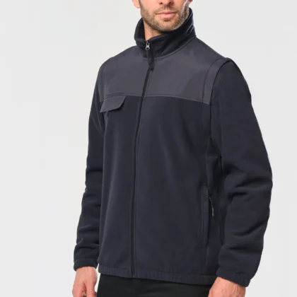 WK9105 - Veste polaire manches amovibles homme