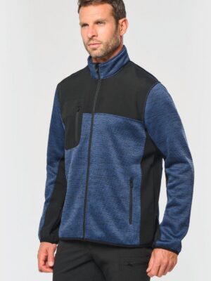 WK9108 - Veste recyclée en polytricot homme