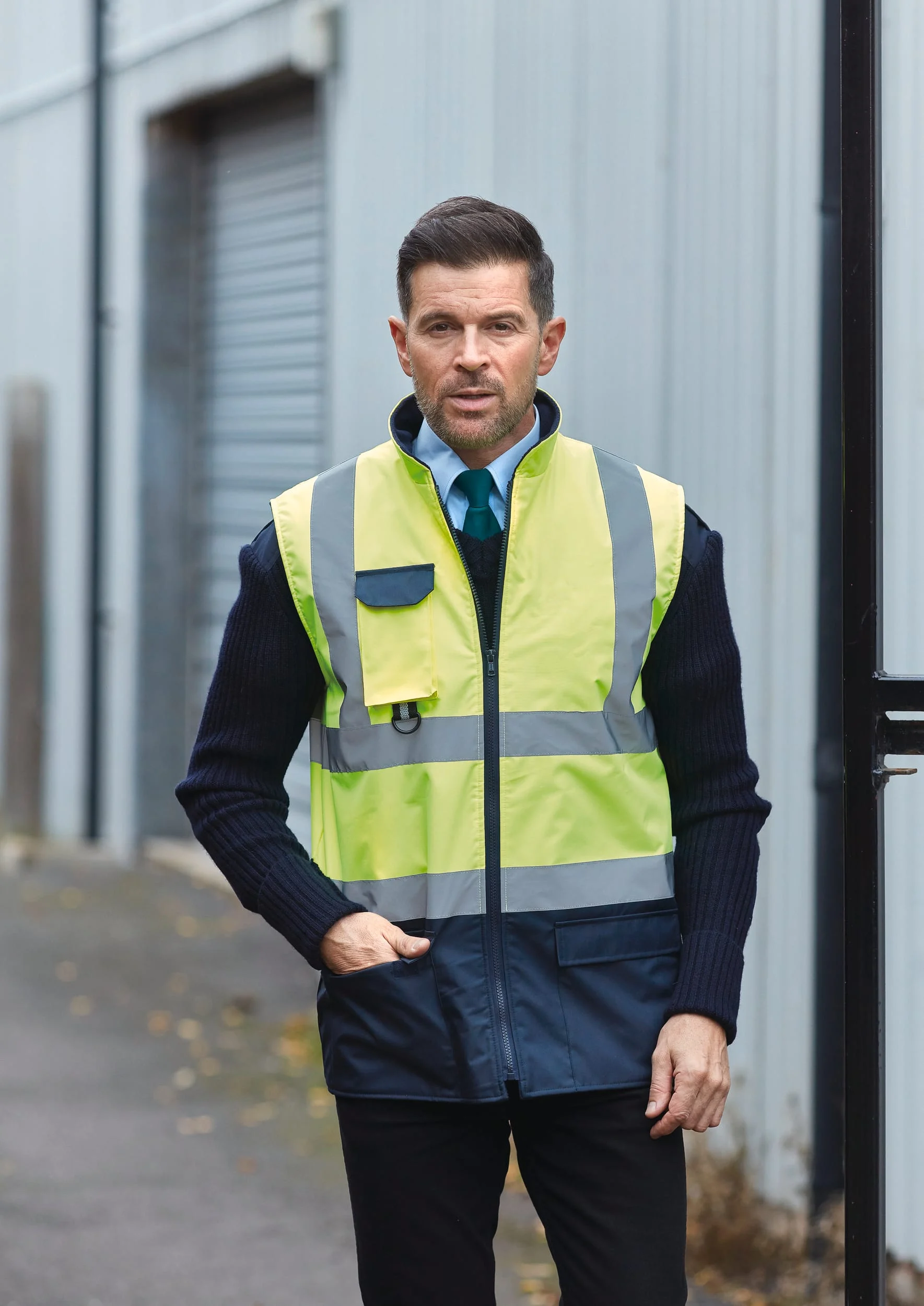 YHV005 - Bodywarmer rembourré haute visibilité – Image 2
