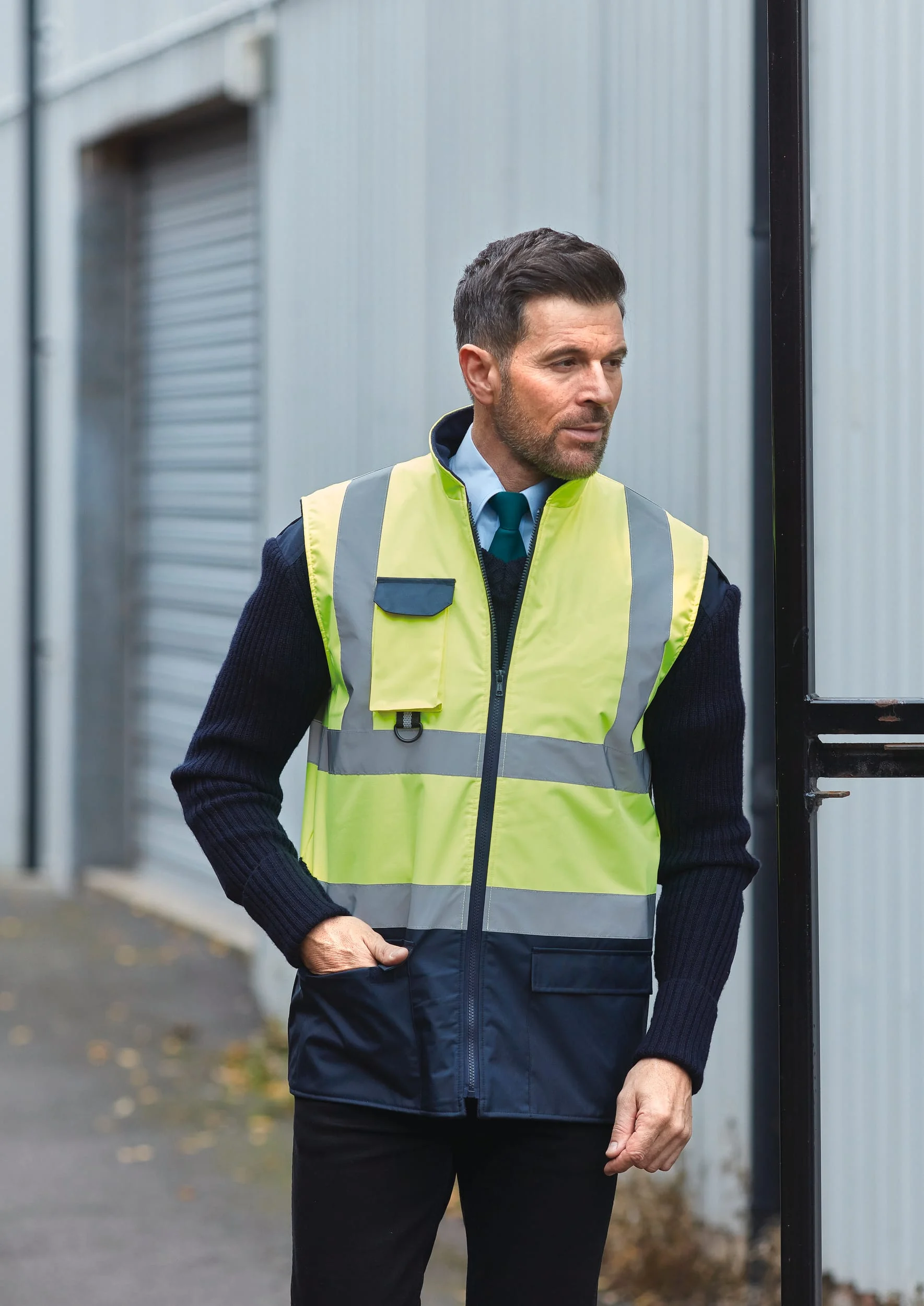 YHV005 - Bodywarmer rembourré haute visibilité – Image 3