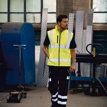 YHV006 - Bodywarmer softshell haute visibilité
