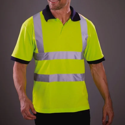 YHVJ210 - Polo manches courtes haute visibilité