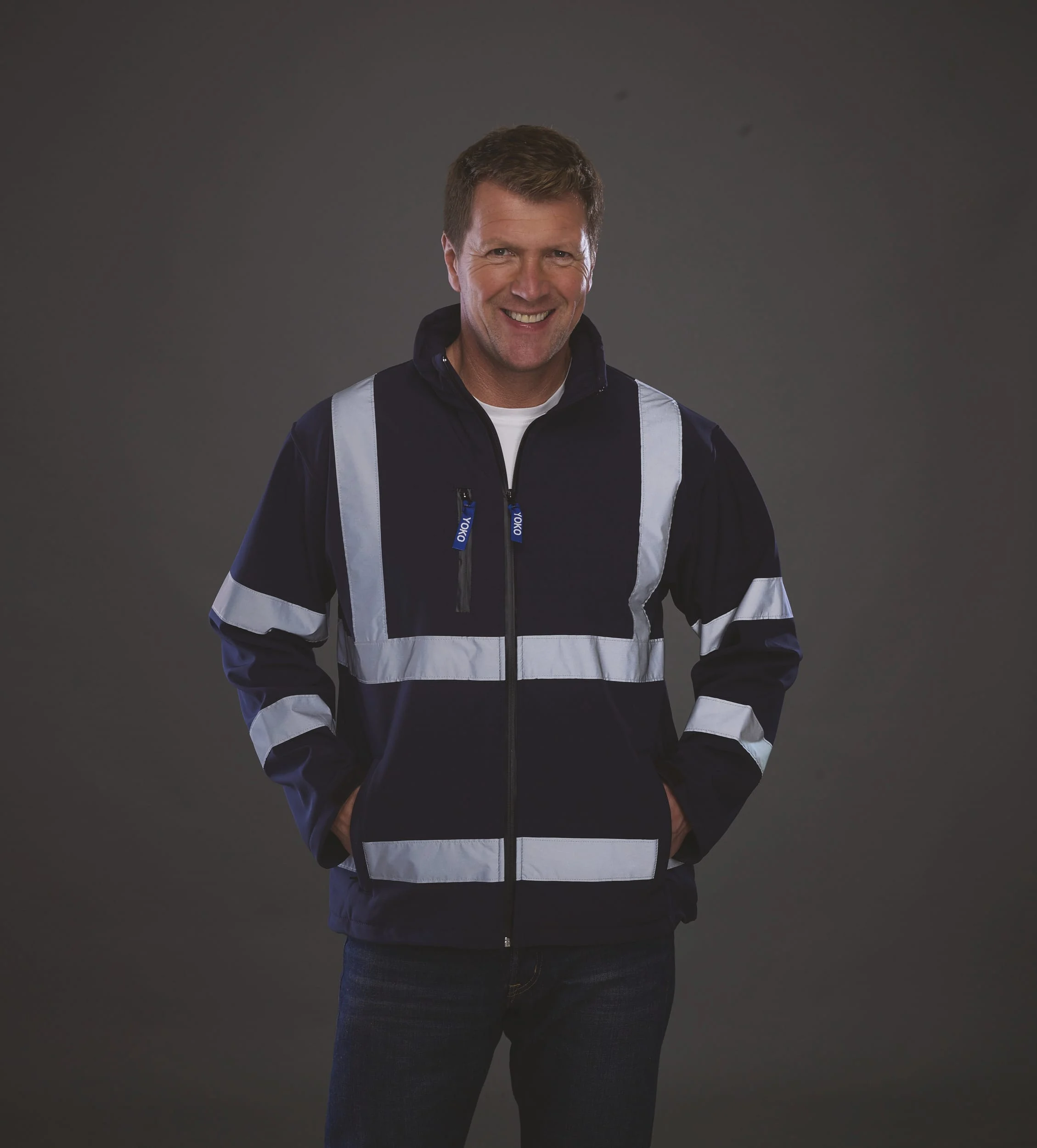 YHVK09 - Veste softshell haute visibilité