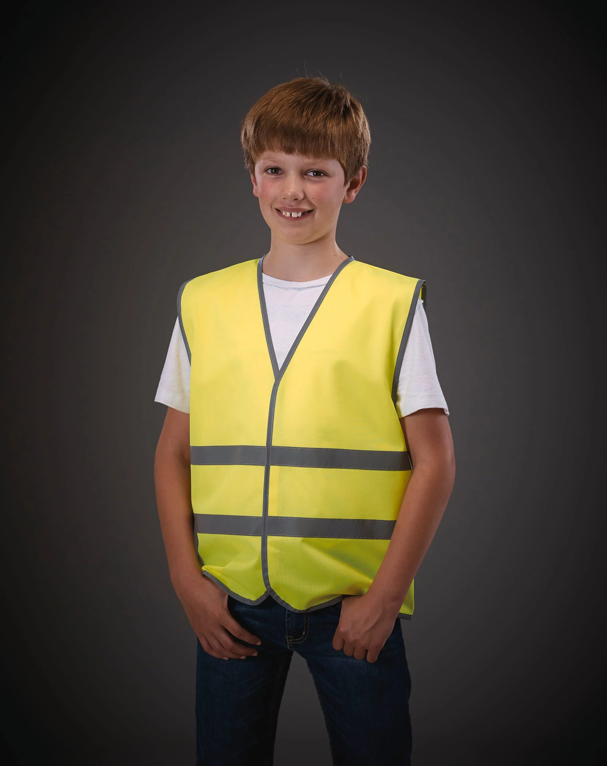 YHVW102CH - Gilet avec bordures et bandes réfléchissantes – Image 2