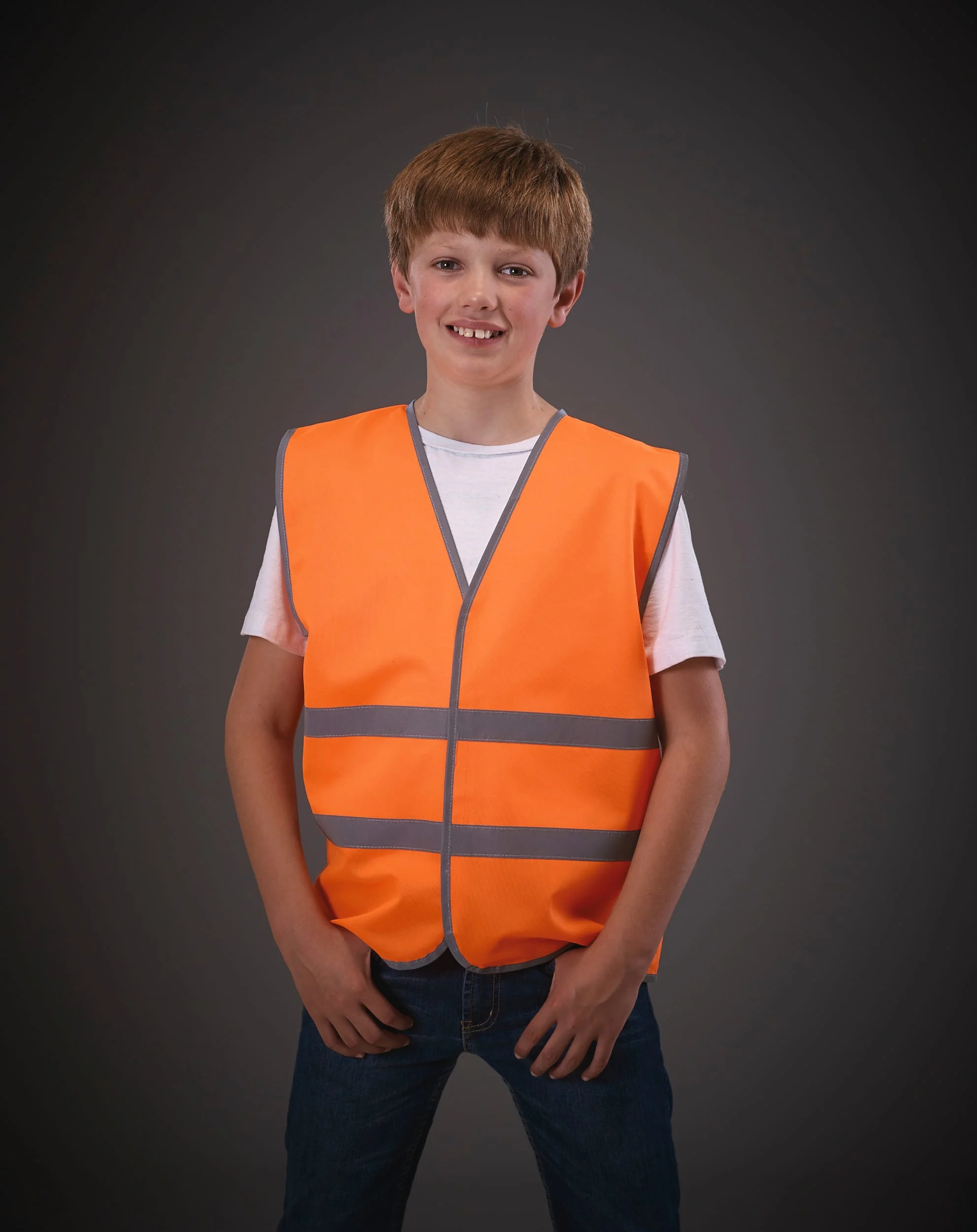YHVW102CH - Gilet avec bordures et bandes réfléchissantes – Image 3