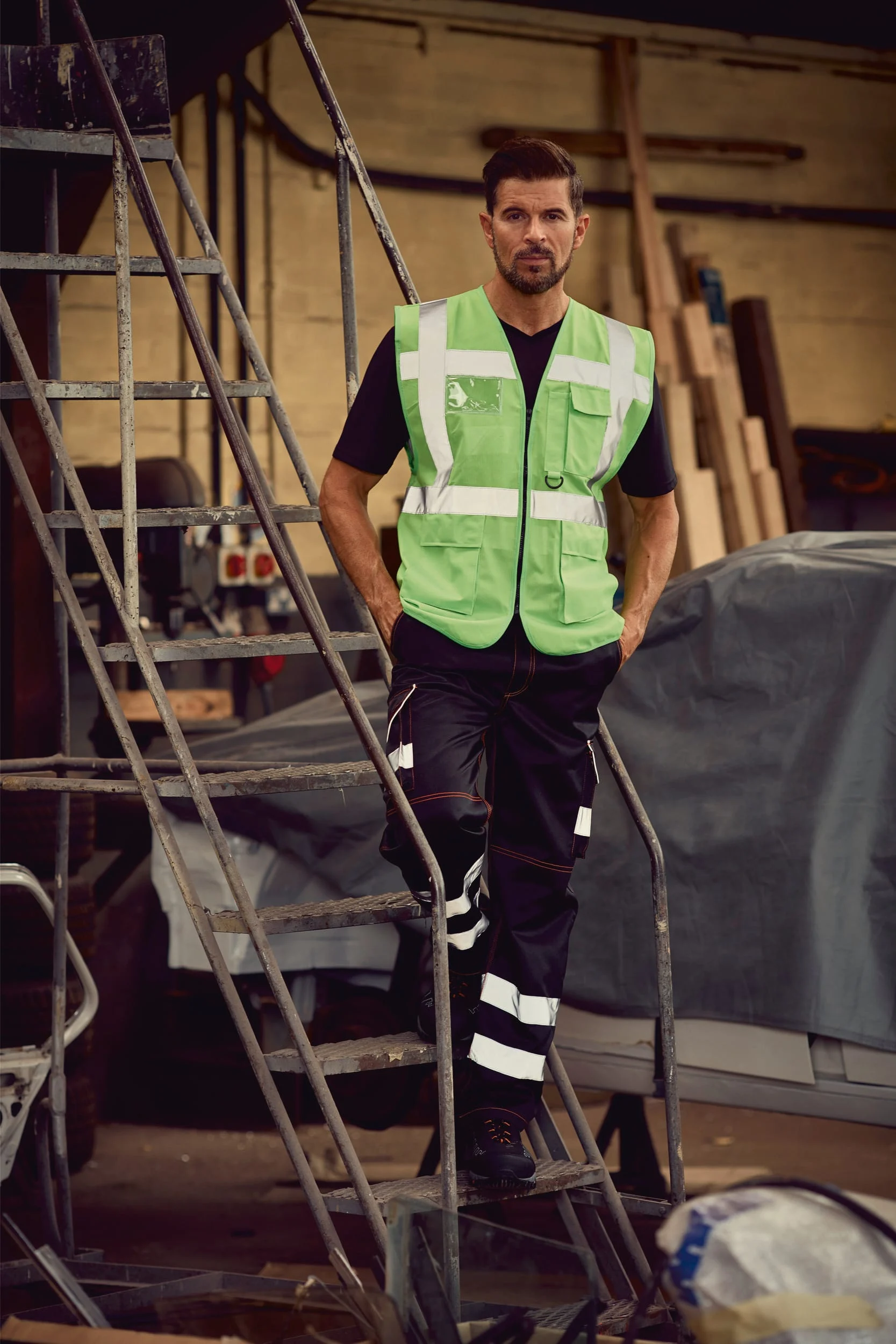 YHVW801 - Gilet multifonction haute visibilité – Image 18