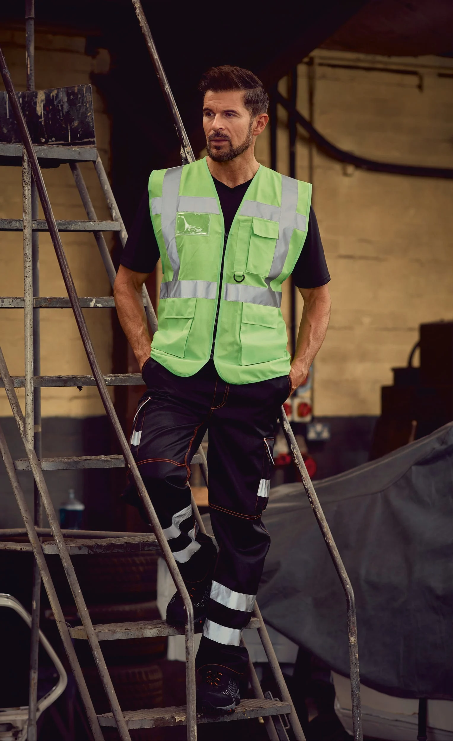 YHVW801 - Gilet multifonction haute visibilité