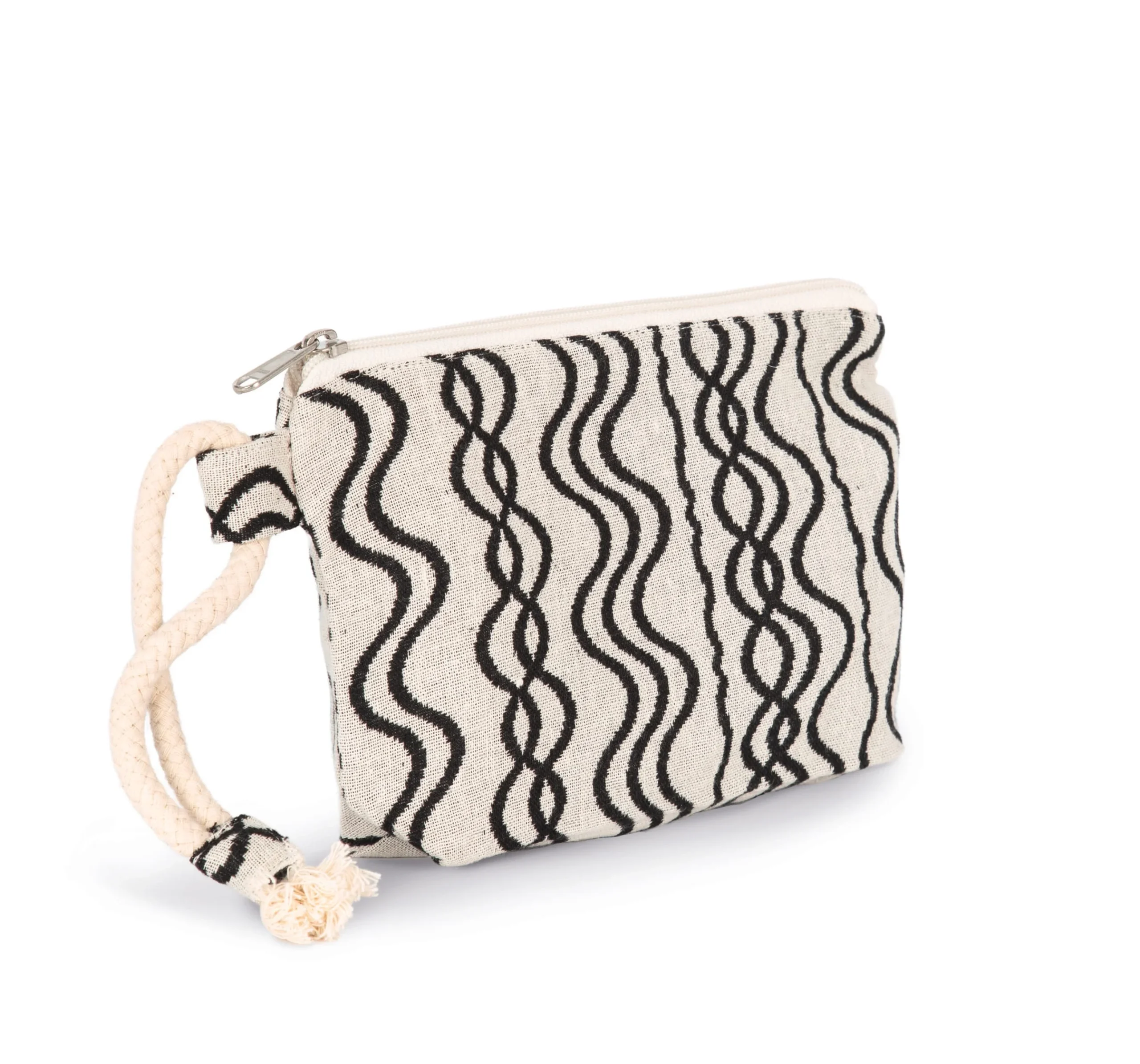 KI5704 - Pochette zippée recyclée - Motif vague